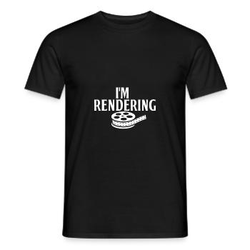 Funny Filmmaker Filming Video Movie Director - Men's T-Shirt - black - Front - AI Model Male 178 light (178cm)