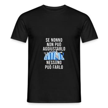 Se Nonno non puo Aggiustarlo Nessuno puo Farlo - Männer T-Shirt - Schwarz - Vorne - AI Model Male 178 light (178cm)