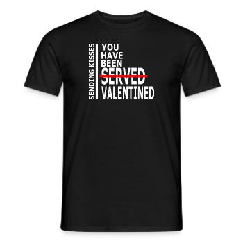 Vous avez été Saint-Valentin 2 2023 (Saint-Valentin) - T-shirt homme - noir - Devant - AI Model Male 178 light (178cm)