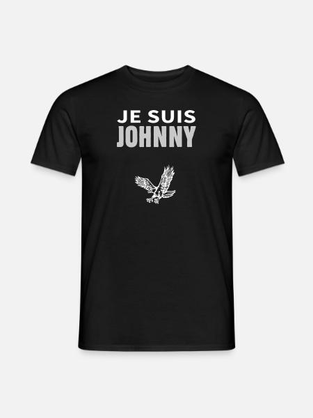 Je suis Johnny aigle - T-shirt homme - noir