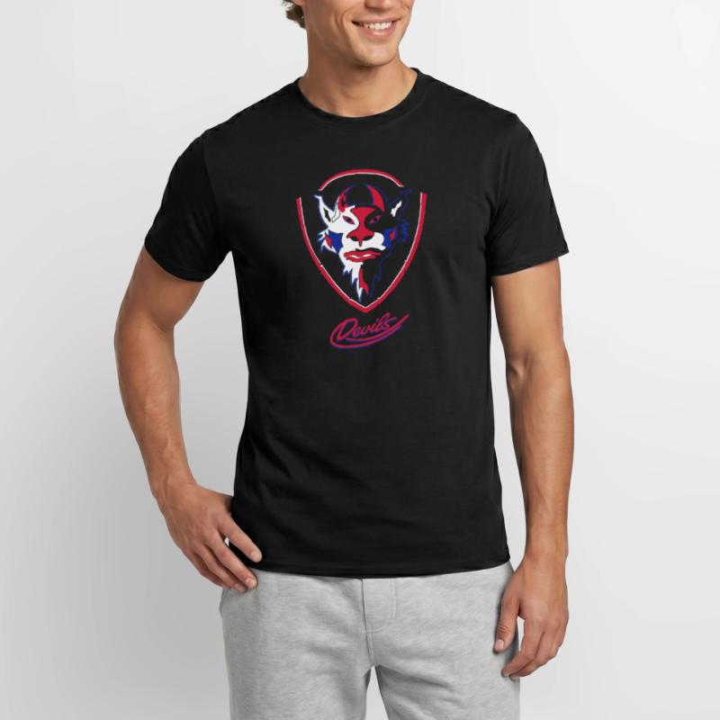 Longing Devils logo with Devils script Men's T-Shirt