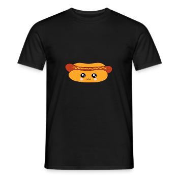 Hot dog Wurst - Männer T-Shirt - Schwarz - Vorne - AI Model Male 178 light (178cm)