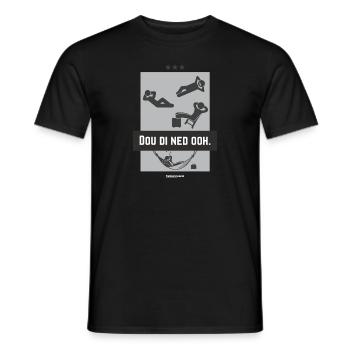 Dou di ned ooh - Männer T-Shirt - Schwarz - Vorne - AI Model Male 178 light (178cm)