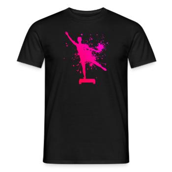 Fitness Training Aérobie Femmes Aerobic Fitness - T-shirt homme - noir - Devant - AI Model Male 178 light (178cm)