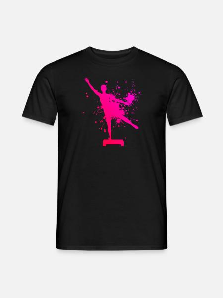 Fitnesstraining Aerobic Damen Aerobic Fitness - Männer T-Shirt - Schwarz