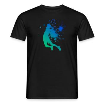 Badminton Squash Badminton Hommes Badminton Femmes - T-shirt homme - noir - Devant - AI Model Male 178 light (178cm)