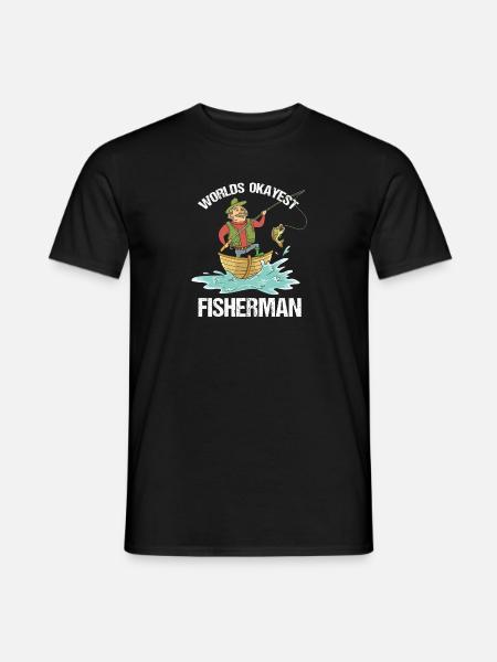 Angeln Geschenk fischen Fische lustig Karpfen - Männer T-Shirt - Schwarz
