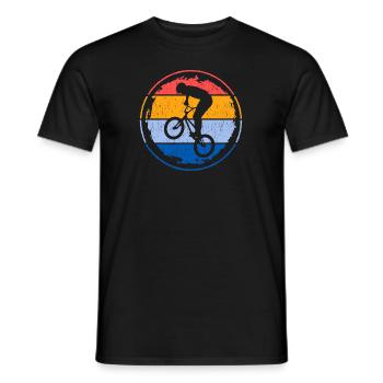 BMX Bike Retro Kids Motif Freestyle BMX Garçons - T-shirt homme - noir - Devant - AI Model Male 178 light (178cm)