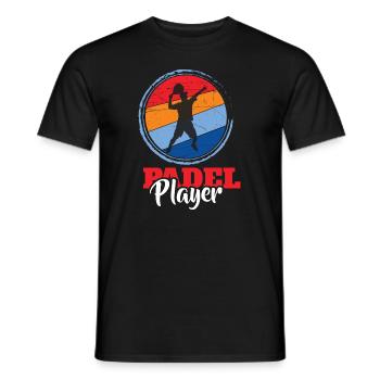Padel Tennis Paddel Padelball Padeln Padeltennis - Männer T-Shirt - Schwarz - Vorne - AI Model Male 178 light (178cm)
