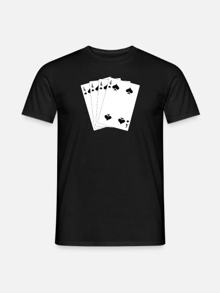 Cartes à jouer - T-shirt homme - noir