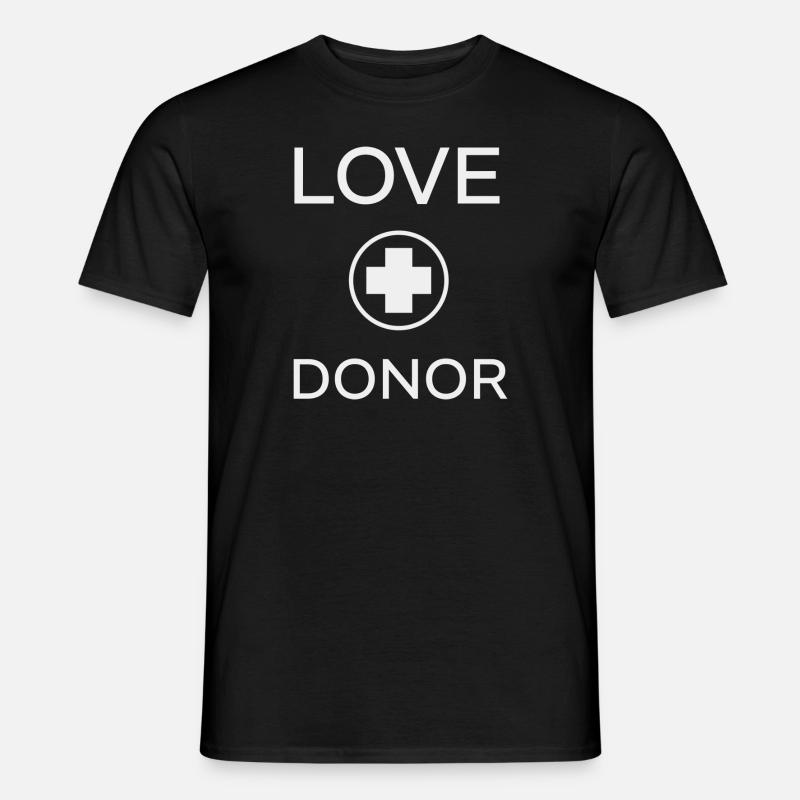 Liebe SPENDER - Männer T-Shirt - Schwarz