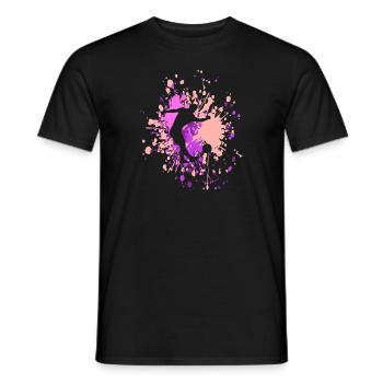 Soccer Stop The Ball Color Splash - Men's T-Shirt - black - Front - AI Model Male 178 light (178cm)