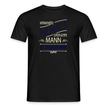 hund eigenschaft statement weihnachten hundefreund - Männer T-Shirt - Schwarz - Vorne - AI Model Male 178 light (178cm)