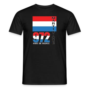 Fort de France - Männer T-Shirt - Schwarz - Vorne - AI Model Male 178 light (178cm)