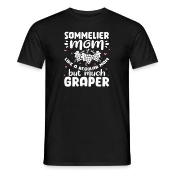 Sommelier – Wine Whisperer Wine Drinker Wine Lover - Männer T-Shirt - Schwarz - Vorne - AI Model Male 178 light (178cm)