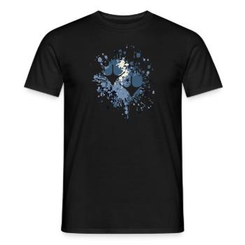 Duck Footprint Color Splash - Men's T-Shirt - black - Front - AI Model Male 178 light (178cm)