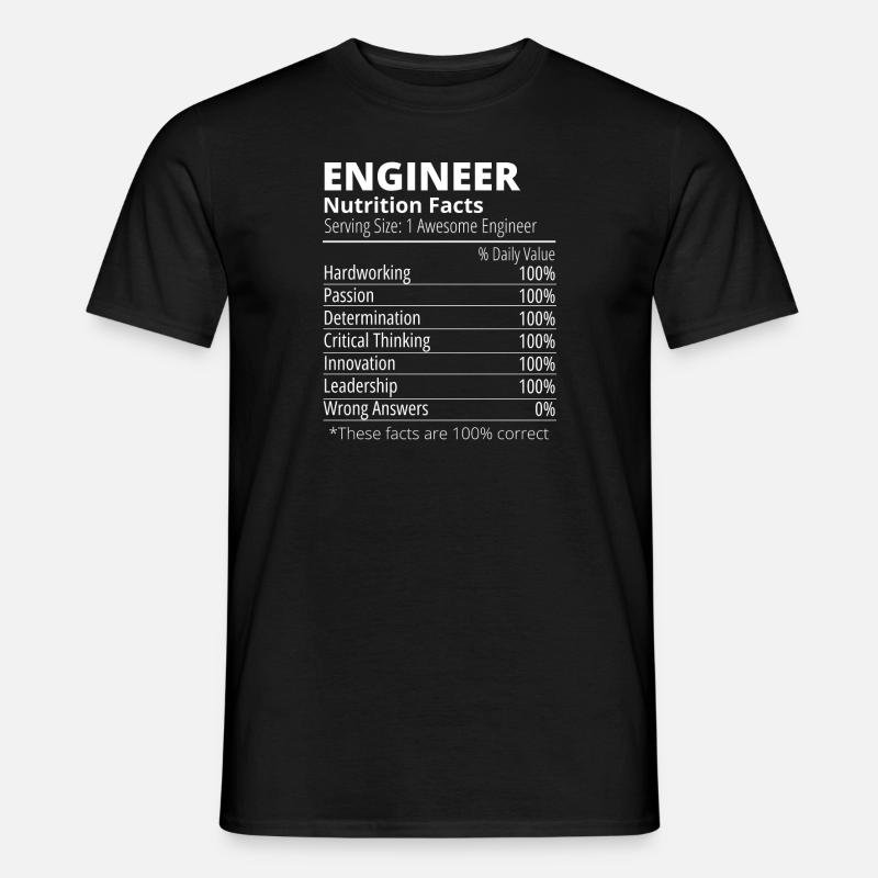 Engineering Engineer Funny - Men’s T-shirt - black