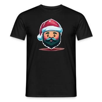 Weihnachtsmann - Männer T-Shirt - Schwarz - Vorne - AI Model Male 178 light (178cm)