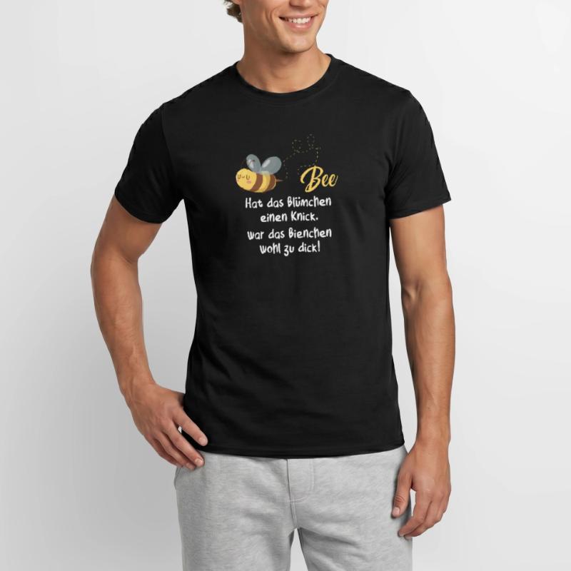 Hat Das Blümchen Einen Knick War Das Bienchen Wohl Männer T-Shirt