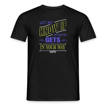 quote joke volleyball sport love churrascada - Männer T-Shirt - Schwarz - Vorne - AI Model Male 178 light (178cm)