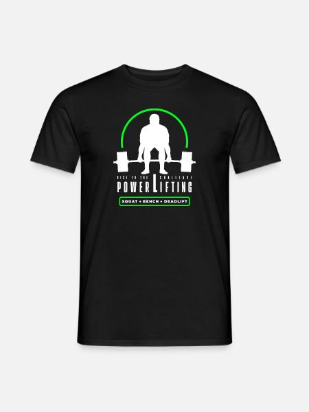 Powerlifting Deadlift - Rise to The Challenge - Men's T-Shirt - black