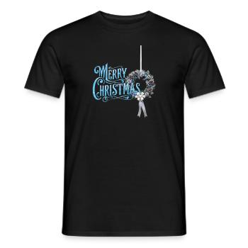 Joyeux Noël neige Noël Vacances - T-shirt homme - noir - Devant - AI Model Male 178 light (178cm)