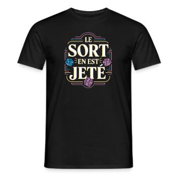 Le sort en est jeté - T-shirt homme - noir - Devant - AI Model Male 178 light (178cm)