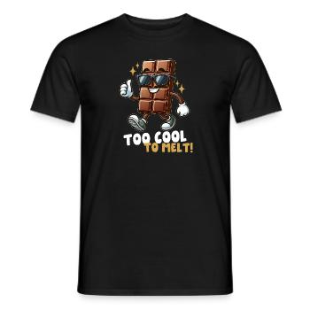 Cool chocolate bar - Men's T-Shirt - black - Front - AI Model Male 178 light (178cm)