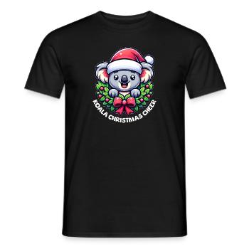 Koala de Noël - T-shirt homme - noir - Devant - AI Model Male 178 light (178cm)
