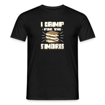Camping Barbecue I Camp For The S'mores - Männer T-Shirt - Schwarz - Vorne - AI Model Male 178 light (178cm)