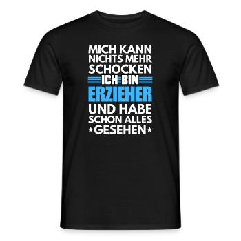 Nicht schockbarer Erzieher - Männer T-Shirt - Schwarz - Vorne - AI Model Male 178 light (178cm)