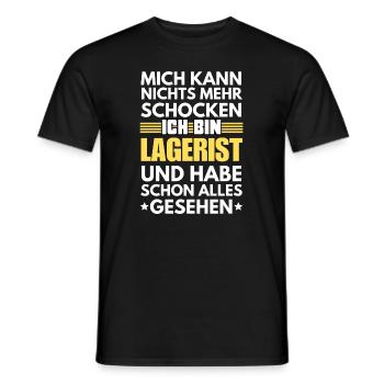 Non-Shockable Warehouse Clerk - Men's T-Shirt - black - Front - AI Model Male 178 light (178cm)