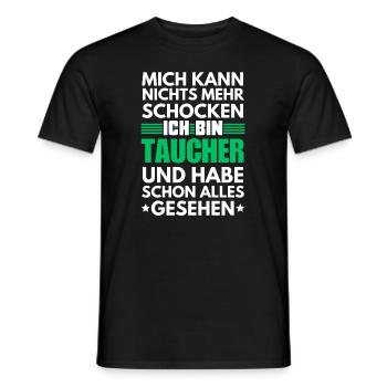 Non-shockable diver - Men's T-Shirt - black - Front - AI Model Male 178 light (178cm)