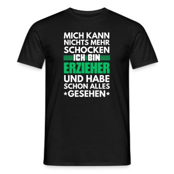Nicht schockbarer Erzieher - Männer T-Shirt - Schwarz - Vorne - AI Model Male 178 light (178cm)