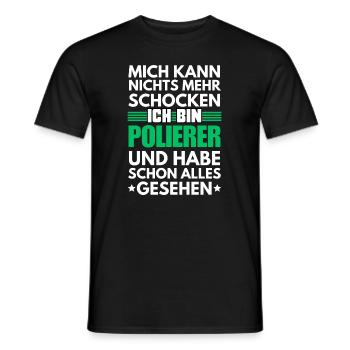 Nicht schockbarer Polierer - Männer T-Shirt - Schwarz - Vorne - AI Model Male 178 light (178cm)