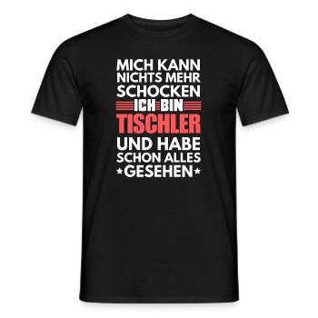 Charpentier non choquable - T-shirt homme - noir - Devant - AI Model Male 178 light (178cm)