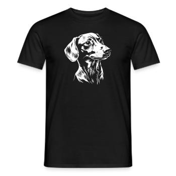 Teckel - Dog Fan - Teckel - T-shirt homme - noir - Devant - AI Model Male 178 light (178cm)