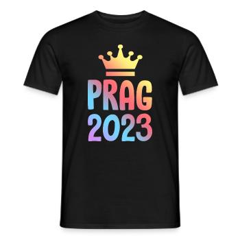 Prague 2023 Krona - Men's T-Shirt - black - Front - AI Model Male 178 light (178cm)
