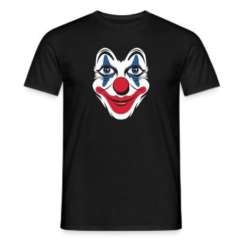 Karneval Karnevalskostüm Fasching Kostüm Clown - Männer T-Shirt - Schwarz - Vorne - AI Model Male 178 light (178cm)