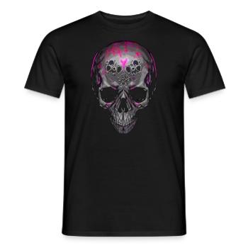 Totenkopf - Männer T-Shirt - Schwarz - Vorne - AI Model Male 178 light (178cm)