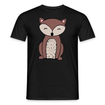 Renard - T-shirt homme - noir - Devant - AI Model Male 178 light (178cm)