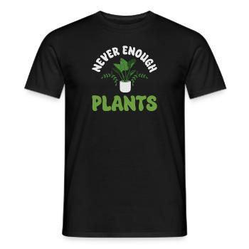 Never Enough Plants - Men's T-Shirt - black - Front - AI Model Male 178 light (178cm)