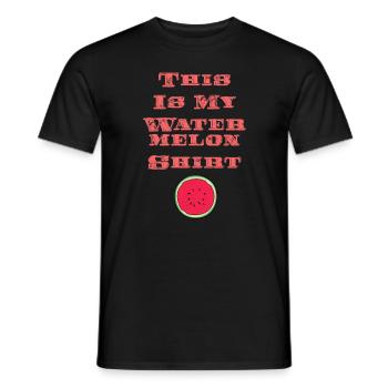 Tropische Sommerfrüchte im Wassermelonen-Design - Männer T-Shirt - Schwarz - Vorne - AI Model Male 178 light (178cm)