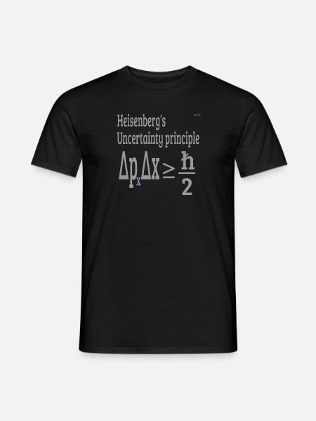 Uncertainty Principle - Men's T-Shirt - black