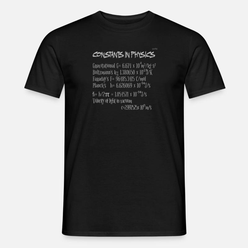 Constants in physics - Men’s T-shirt - black