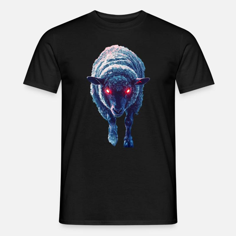 Schaf - Männer T-Shirt - Schwarz