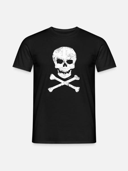 Skulls and bones - Men's T-Shirt - black