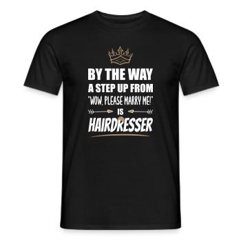 Le coiffeur est le plus attrayant ! - T-shirt homme - noir - Devant - AI Model Male 178 light (178cm)