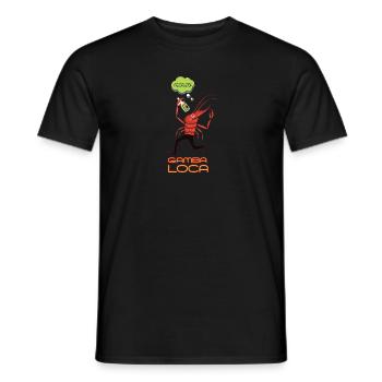 t-shirtgamba - Männer T-Shirt - Schwarz - Vorne - AI Model Male 178 light (178cm)