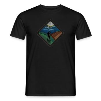 Moon hater - Men's T-Shirt - black - Front - AI Model Male 178 light (178cm)